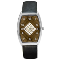 Steel Glass Roof Architecture Barrel Style Metal Watch