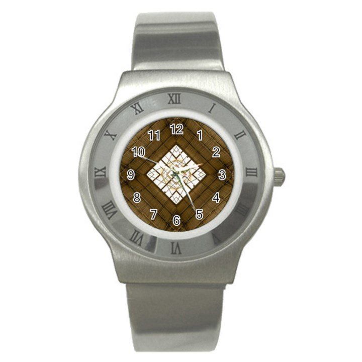 Steel Glass Roof Architecture Stainless Steel Watch