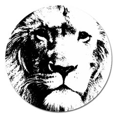 Lion  Magnet 5  (round) by Valentinaart