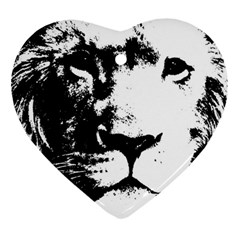 Lion  Heart Ornament (two Sides) by Valentinaart