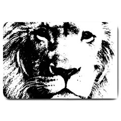 Lion  Large Doormat  by Valentinaart