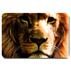 Lion  Large Doormat  by Valentinaart