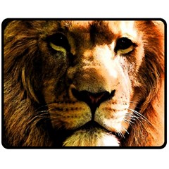 Lion  Double Sided Fleece Blanket (medium) 