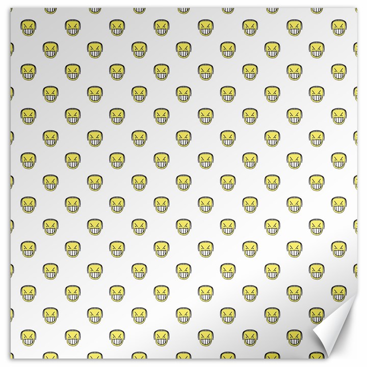 Angry Emoji Graphic Pattern Canvas 16  x 16  