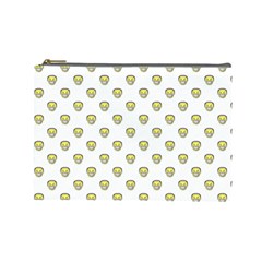 Angry Emoji Graphic Pattern Cosmetic Bag (large)  by dflcprints