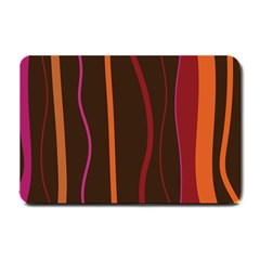 Colorful Striped Background Small Doormat  by TastefulDesigns