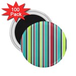 Colorful Striped Background. 2.25  Magnets (100 pack)  Front