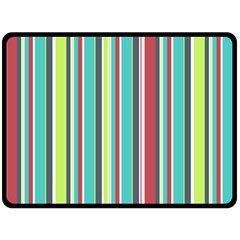 Colorful Striped Background  Double Sided Fleece Blanket (large)  by TastefulDesigns