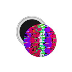 Colorful Glitch Pattern Design 1.75  Magnets