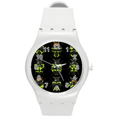 Beetles Insects Bugs Round Plastic Sport Watch (M)