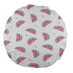 Watermelon Wallpapers  Creative Illustration And Patterns Large 18  Premium Flano Round Cushions