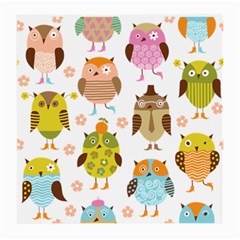 Cute Owls Pattern Medium Glasses Cloth