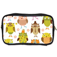 Cute Owls Pattern Toiletries Bags