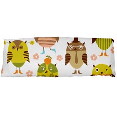 Cute Owls Pattern Body Pillow Case Dakimakura (Two Sides)