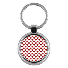 Emoji Heart Shape Drawing Pattern Key Chains (round)  by dflcprints