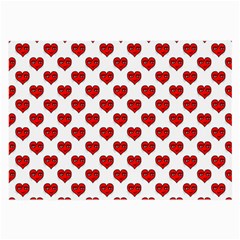 Emoji Heart Shape Drawing Pattern Large Glasses Cloth by dflcprints