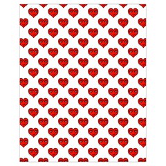 Emoji Heart Shape Drawing Pattern Drawstring Bag (small) by dflcprints