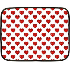 Emoji Heart Character Drawing  Double Sided Fleece Blanket (mini)  by dflcprints