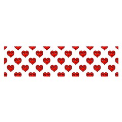 Emoji Heart Character Drawing  Satin Scarf (oblong) by dflcprints