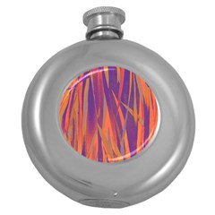 Pattern Round Hip Flask (5 Oz) by Valentinaart