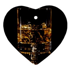 Drink Good Whiskey Ornament (Heart)