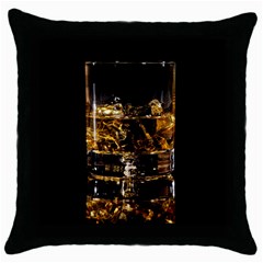 Drink Good Whiskey Throw Pillow Case (Black)