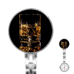 Drink Good Whiskey Stainless Steel Nurses Watch