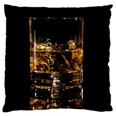 Drink Good Whiskey Large Flano Cushion Case (One Side)