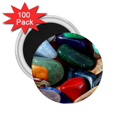 Stones Colors Pattern Pebbles Macro Rocks 2.25  Magnets (100 pack) 