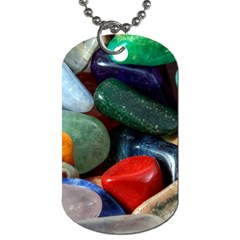 Stones Colors Pattern Pebbles Macro Rocks Dog Tag (Two Sides)