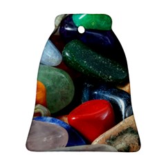 Stones Colors Pattern Pebbles Macro Rocks Bell Ornament (Two Sides)