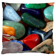 Stones Colors Pattern Pebbles Macro Rocks Large Cushion Case (Two Sides)