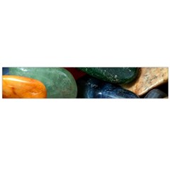 Stones Colors Pattern Pebbles Macro Rocks Flano Scarf (Large)