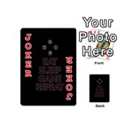 Eat sleep game repeat Playing Cards 54 (Mini)  Front - Joker2