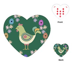 Easter Playing Cards (heart)  by Valentinaart