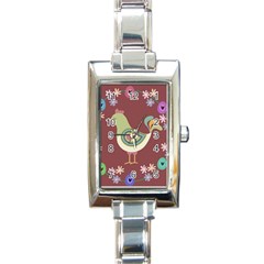 Easter Rectangle Italian Charm Watch