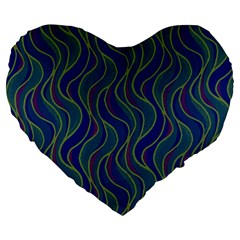 Pattern Large 19  Premium Heart Shape Cushions by Valentinaart