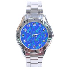 Pattern Stainless Steel Analogue Watch