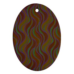 Pattern Oval Ornament (two Sides) by Valentinaart