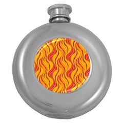 Pattern Round Hip Flask (5 Oz)