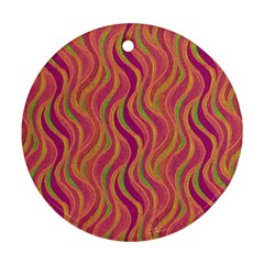 Pattern Round Ornament (two Sides) by Valentinaart