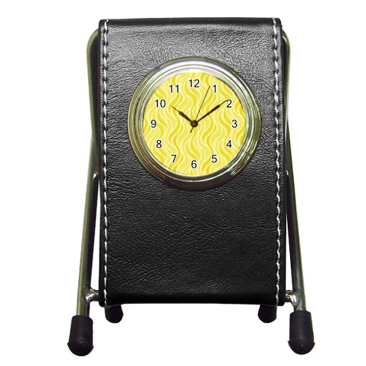 Pattern Pen Holder Desk Clocks