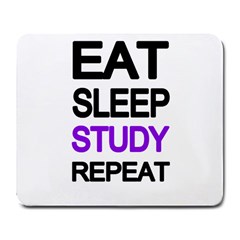 Eat Sleep Study Repeat Large Mousepads by Valentinaart