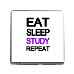 Eat Sleep Study Repeat Memory Card Reader (square) by Valentinaart