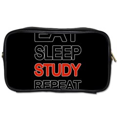 Eat Sleep Study Repeat Toiletries Bags 2-side by Valentinaart