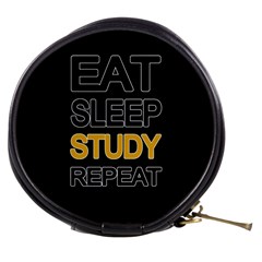 Eat Sleep Study Repeat Mini Makeup Bags by Valentinaart