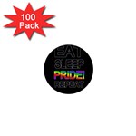 Eat sleep pride repeat 1  Mini Buttons (100 pack)  Front