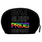 Eat sleep pride repeat Accessory Pouches (Large)  Back