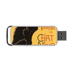 Black Cat Portable Usb Flash (two Sides) by Valentinaart