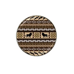 Lion African Vector Pattern Hat Clip Ball Marker